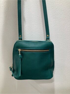 Portland Leather Seaglass Medium Luna Crossbody Bag
